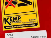 Nouvelles pièces diverse Kemp Adapter Terex naar Ahlmann