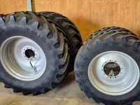 Roues, Pneus, Jantes, Barillets Jumelage  Trelleborg 750/70R44 + 650/60R38
