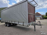 Remorque à bâche pour transport / Remorque de récolte trainé  V.d. Beucken Oogstwagen / Oogsttrailer / Zeilwagen