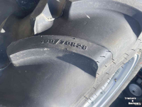 Roues, Pneus, Jantes, Barillets Jumelage Firestone 480/70R38 en 380/70R28 verstelbare velgen
