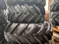 Roues, Pneus, Jantes, Barillets Jumelage Michelin 710/70R42 en 600/70R30 set op velg