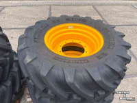 Chargeuse sur pneus telescopique Michelin 460/70R24 Band + velg JCB