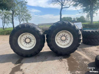 Roues, Pneus, Jantes, Barillets Jumelage Michelin Mega X BIB 1050/50R32