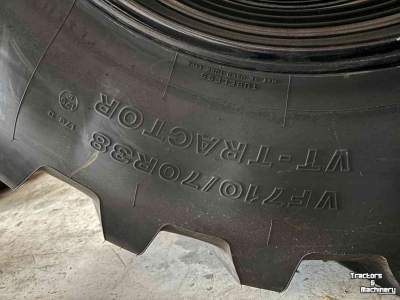 Roues, Pneus, Jantes, Barillets Jumelage Bridgestone VF 600/65r28 VF 710/70r38
