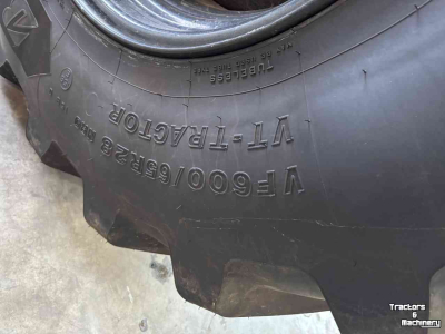 Roues, Pneus, Jantes, Barillets Jumelage Bridgestone VF 600/65r28 VF 710/70r38