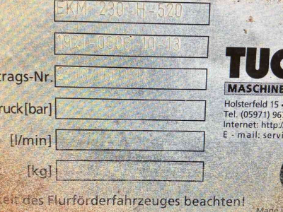 Balayeur Tuchel EKM 230 H-520