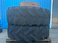 Roues, Pneus, Jantes, Barillets Jumelage Michelin Dubbelwiel+haken 480/65R28
