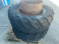 Roues, Pneus, Jantes, Barillets Jumelage Michelin Dubbelwiel passend aan 25 Inch velg+haak