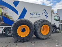 Roues, Pneus, Jantes, Barillets Jumelage Michelin Mega X Bib 1050/50r32 op velg