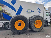Roues, Pneus, Jantes, Barillets Jumelage Michelin Mega X Bib 1050/50r32 op velg