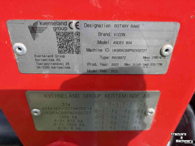 Andaineur Vicon Andex 804