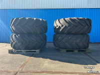 Roues, Pneus, Jantes, Barillets Jumelage Michelin 4x620/75R26 megaXbib 12 gaats JCB velgen