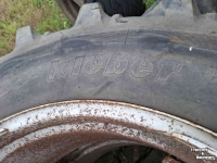Roues, Pneus, Jantes, Barillets Jumelage Kleber 16.9 R 34 dubbellucht set