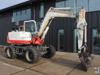 Pelles sur pneus Takeuchi TB070W mobiele graafmachine mobiele kraan bandenkraan