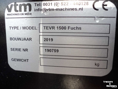 Tondeuse de refus VTM TEVR 1500 Fuchs