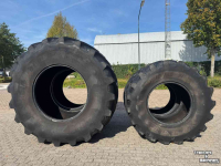 Roues, Pneus, Jantes, Barillets Jumelage  800/70R38 & 600/70R28