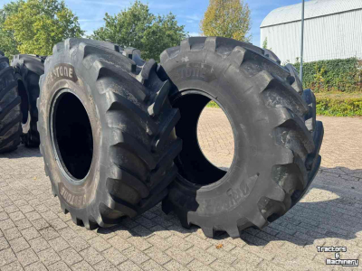 Roues, Pneus, Jantes, Barillets Jumelage  800/70R38 & 600/70R28