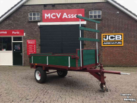 Semi-remorque surbaissé  Enkelassige houten wagen