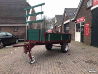 Semi-remorque surbaissé  Enkelassige houten wagen