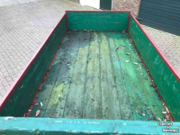 Semi-remorque surbaissé  Enkelassige houten wagen