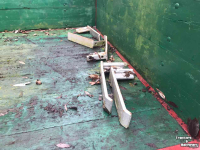 Semi-remorque surbaissé  Enkelassige houten wagen