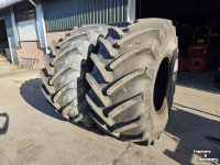 Roues, Pneus, Jantes, Barillets Jumelage Michelin 800/65R32 MegaXbib. 50 mm!