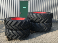 Roues, Pneus, Jantes, Barillets Jumelage Michelin 650/65R42 + 480/70R30 spoor 213cm