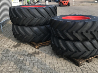 Roues, Pneus, Jantes, Barillets Jumelage Michelin 650/65R42 + 480/70R30 spoor 213cm