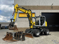 Pelles sur pneus Wacker Neuson EW 100 Airco Powertilt 3 Bakken Palletvork  Steunpoten