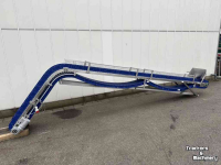 Convoyeur  Franz Nahrungsmittelmaschinen elevator  Stijle opvoerband met schakelband  30 cm breed