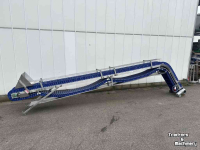 Convoyeur  Franz Nahrungsmittelmaschinen elevator  Stijle opvoerband met schakelband  30 cm breed
