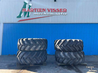 Roues, Pneus, Jantes, Barillets Jumelage Michelin 500/70R24 op 10 gaats JCB velgen