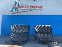 Roues, Pneus, Jantes, Barillets Jumelage Michelin Set 500/70-24  JCB 10-gaats 90%