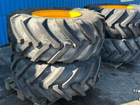 Roues, Pneus, Jantes, Barillets Jumelage Michelin Set 500/70-24  JCB 10-gaats 90%
