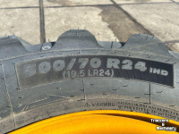 Roues, Pneus, Jantes, Barillets Jumelage Michelin Set 500/70-24  JCB 10-gaats 90%