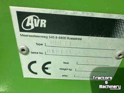 Fraise buteuse AVR multivator  combi uitvoering
