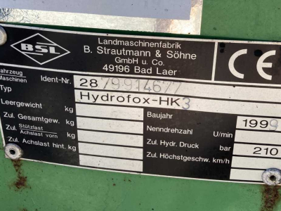 Désileuse à bloc Strautmann Hydrofox HK3 kuilsnijder kuilvoersnijder U snijder voermachines