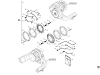 Tracteur New Holland T8 verbreding smarttrax en CASE-IH Magnum  CNH Parts nr:84567678
