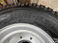 Roues, Pneus, Jantes, Barillets Jumelage BKT 400/60-15.5 nieuwe banden op velg