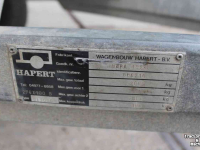 Remorque automobile jusqu’ à 3500 Kg Hapert DL2000 tandemas aanhangwagen aanhanger tandemasser