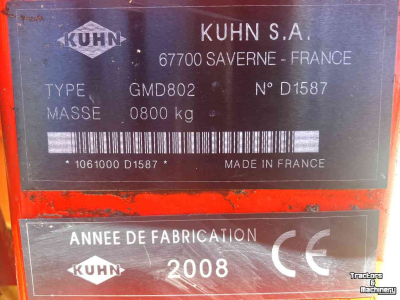 Faucheuse Kuhn GMD 802