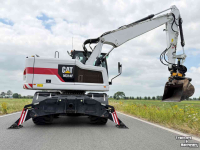 Pelles sur pneus Caterpillar Cat M314F + Engcon Mobiele graafmachine Midejo