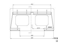 Autres pièces d’équipement et accessoires Qmac Aanlasframe voor SCHAFFER loader GELASTE uitvoering
