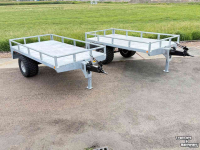 Semi-remorque surbaissé VGM VGM Sierra 5 Bakkenwagen kraankar aanhanger kieper kraan bakkenkar vgm midejo