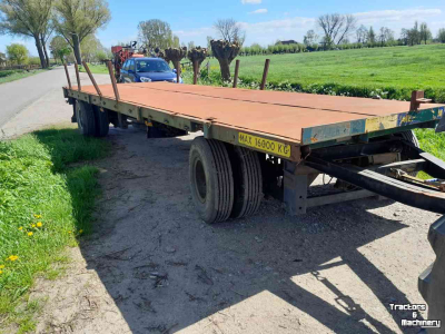 Remorque Pacton landbouwwagen platte wagen