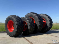 Roues, Pneus, Jantes, Barillets Jumelage Trelleborg 710/70R38  &  600/65R28