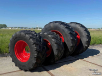 Roues, Pneus, Jantes, Barillets Jumelage Trelleborg 710/70R38  &  600/65R28