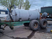 Tonneau de lisier  5000L meelopend tandem