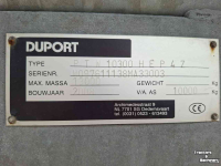 Tonneau de lisier Duport 10300