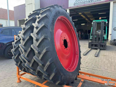 Roues, Pneus, Jantes, Barillets Jumelage  300/95R46 & 270/95R32